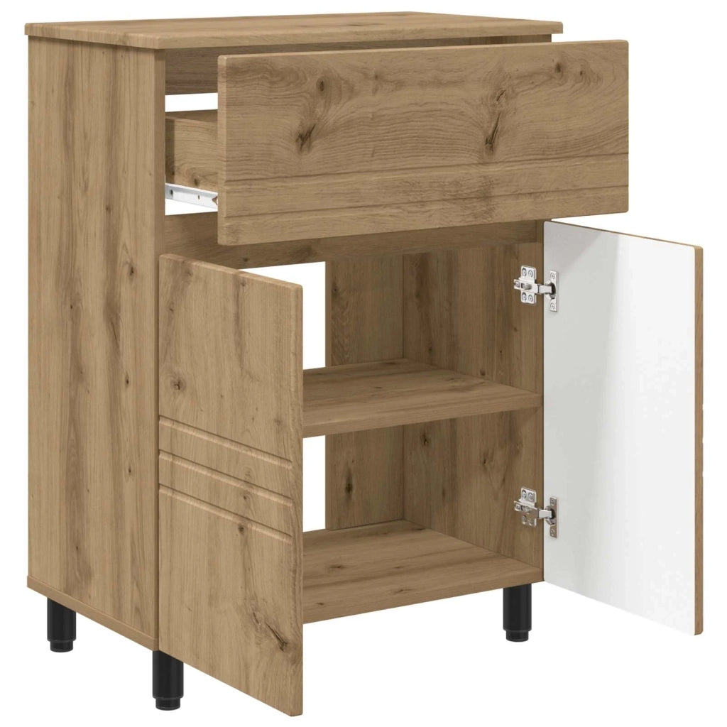 Mobiletto da bagno Rovere Artigianale 60 x 35 x 80 cm 889424