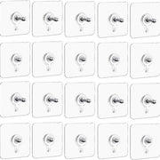 Spille per chiodi adesivi - 20 pezzi senza fori - trasparente - bagno cucina - fino a 10 kg - carico - stile 1 Spille per chiodi adesivi
