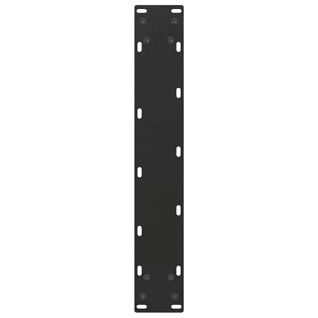 Set di 2 gambe regolabili per tavolo da bar a forma di U 50 x 90-91 cm design moderno acciaio nero 02_0057460