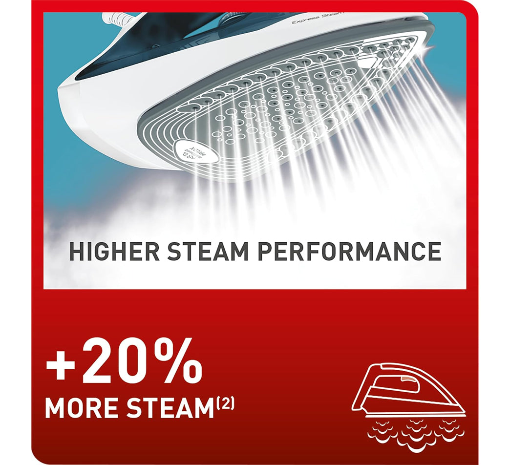 Tefal Express Steam Ferro da Stiro a Vapore Sistema Anticalcare 2400W Funzione Antigoccia