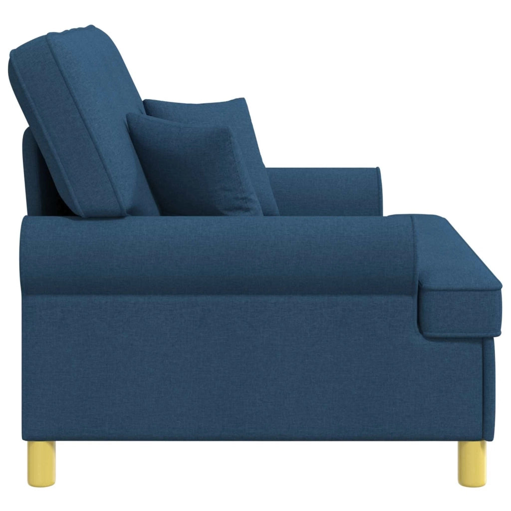 Poltrona con cuscini Blu Tessuto 42043512