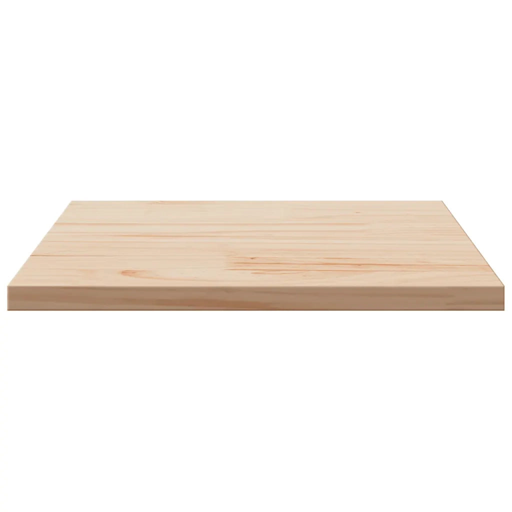 Piano Tavolo | Superficie Tavolo | Piano Scrivania 60x60x2,5 cm in Legno Massello di Pino Quadrato