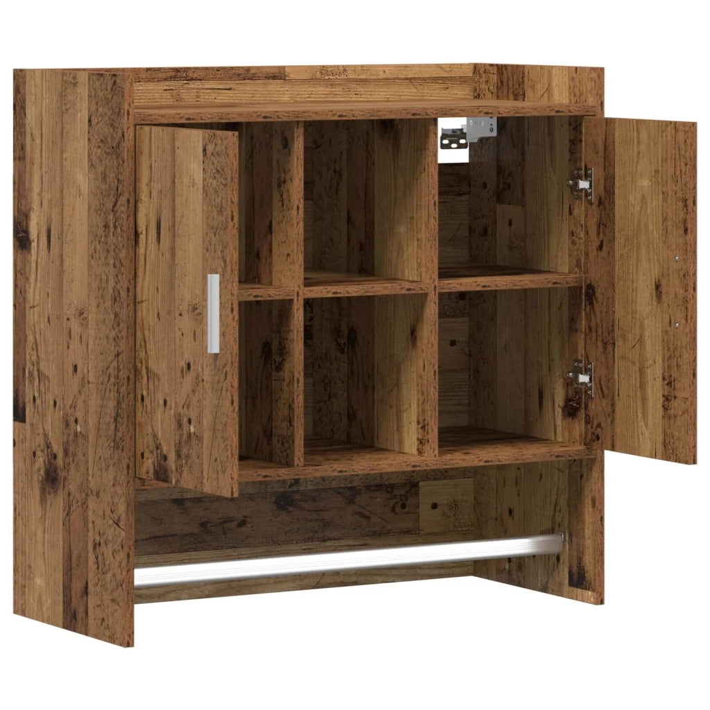 Scaffale da parete A parete Legno antico 80 x 36 x 80 cm 8011377