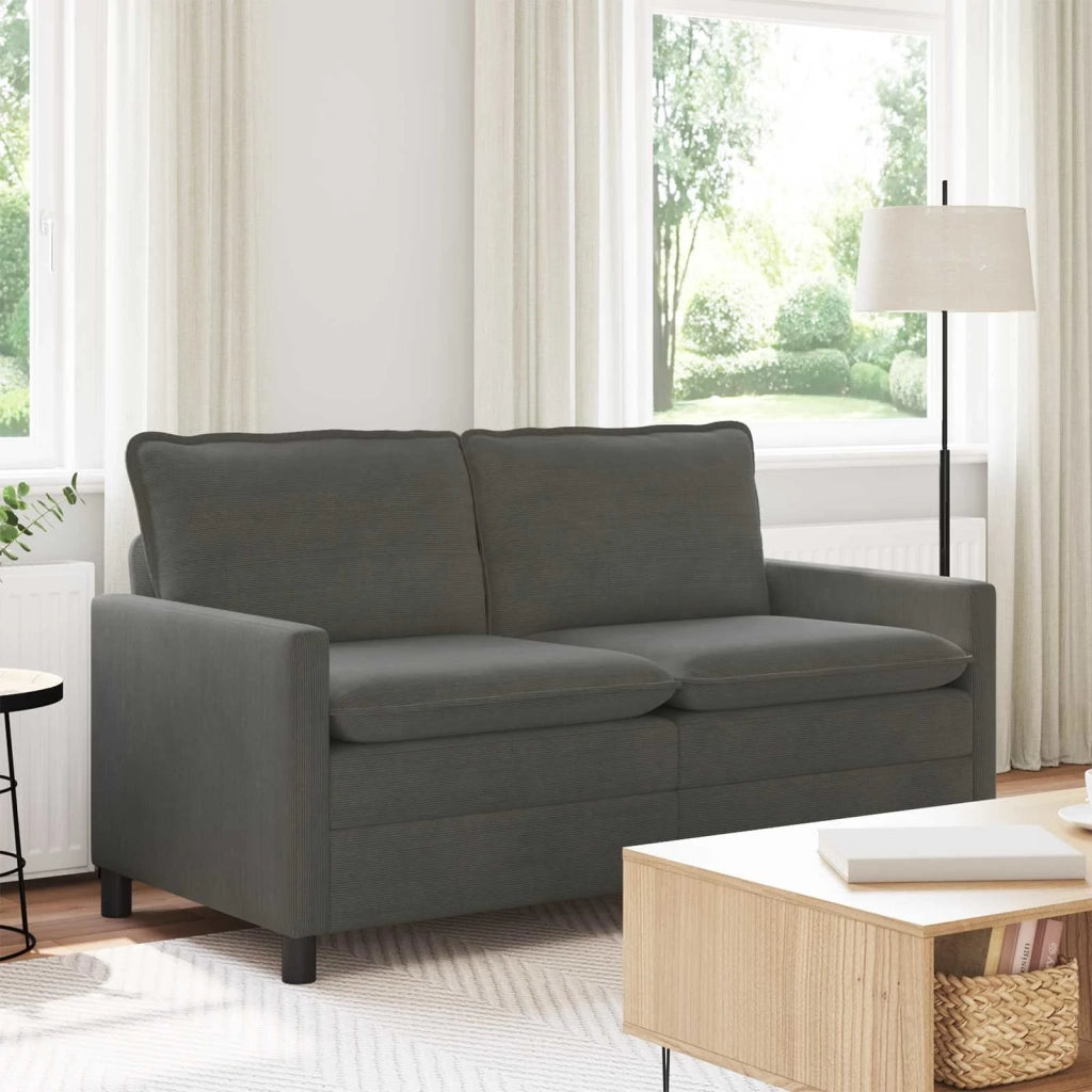 Divano Grigio Scuro 156 x 81 x 87,5 cm Tessuto
