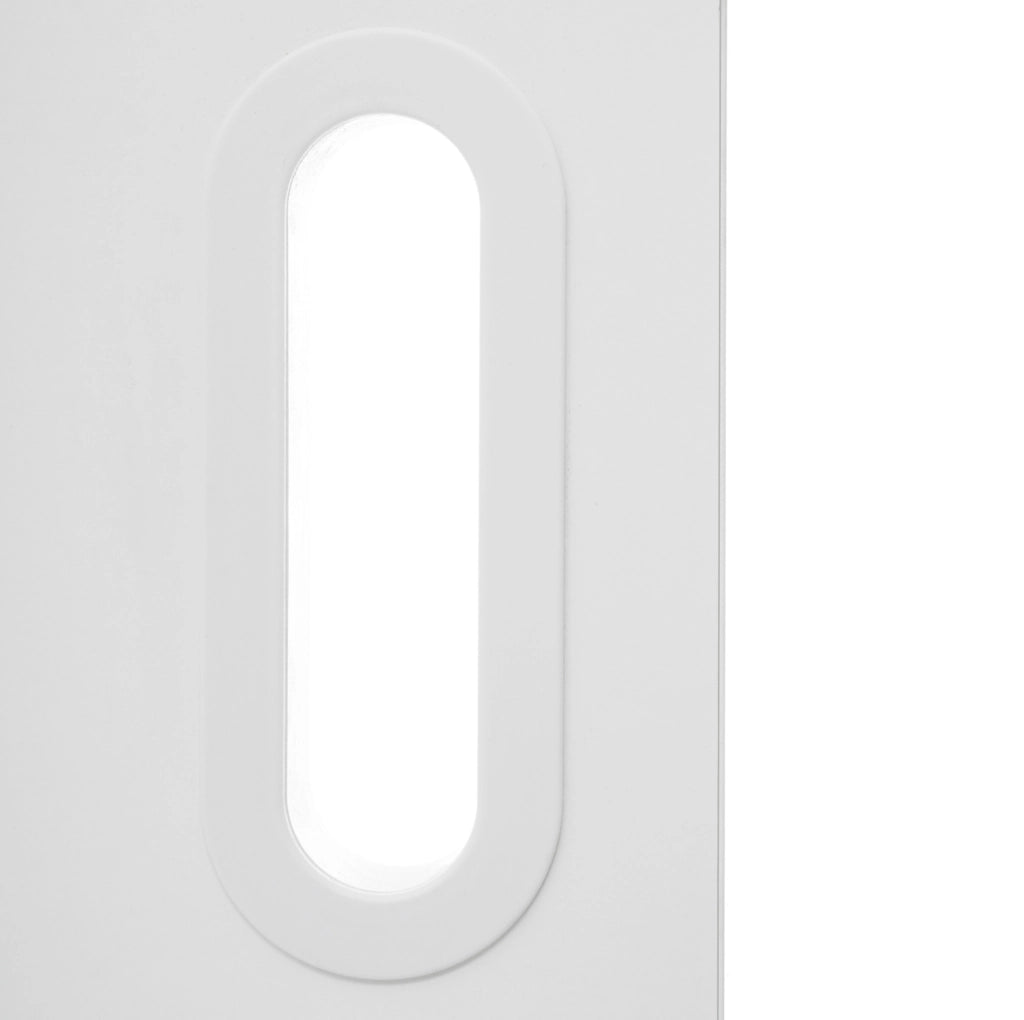 Letto a soppalco per bambini 90x200 cm con armadio e 4 ripiani; bianco