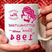 Regalo per donna nata nel 1984 - Mai sottovalutare una donna nata nel 1984 - Tazza per donne - Regalo divertente per il compleanno