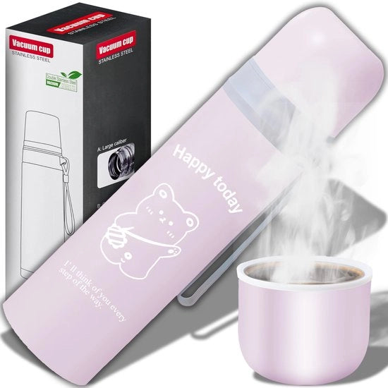 Fiasco termico isolato 500 ml - Caffettiera portatile - Acciaio inossidabile - Sostenibile - Multifunzionale - Strumento affidabile