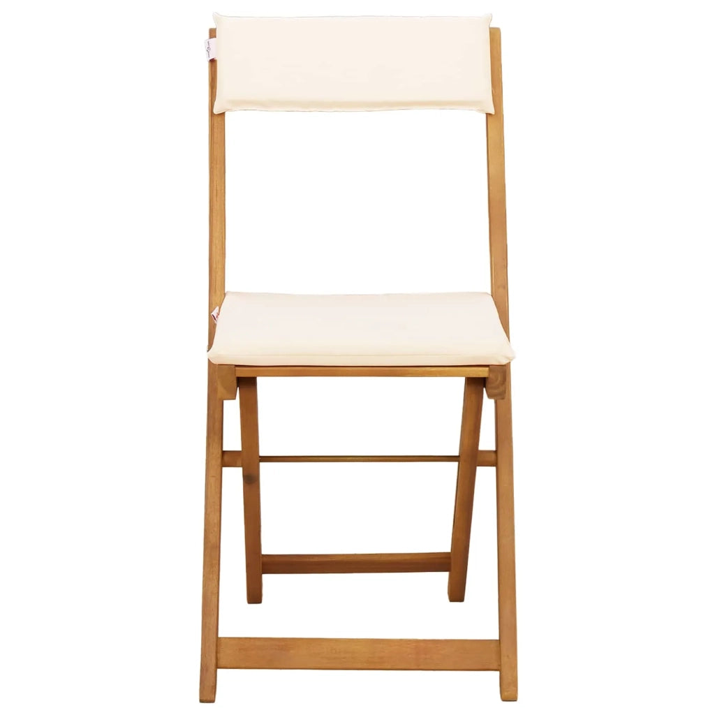 Sedie Bistro da Giardino 8 pcs Bianco Crema 40 x 53 x 80 cm