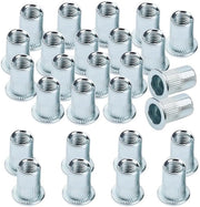100 pezzi di viti a clip RVS M6 in scatola trasparente - Viti a clip forti e affidabili - Assortimento di viti a clip metriche per acciaio inox, alluminio e ferro