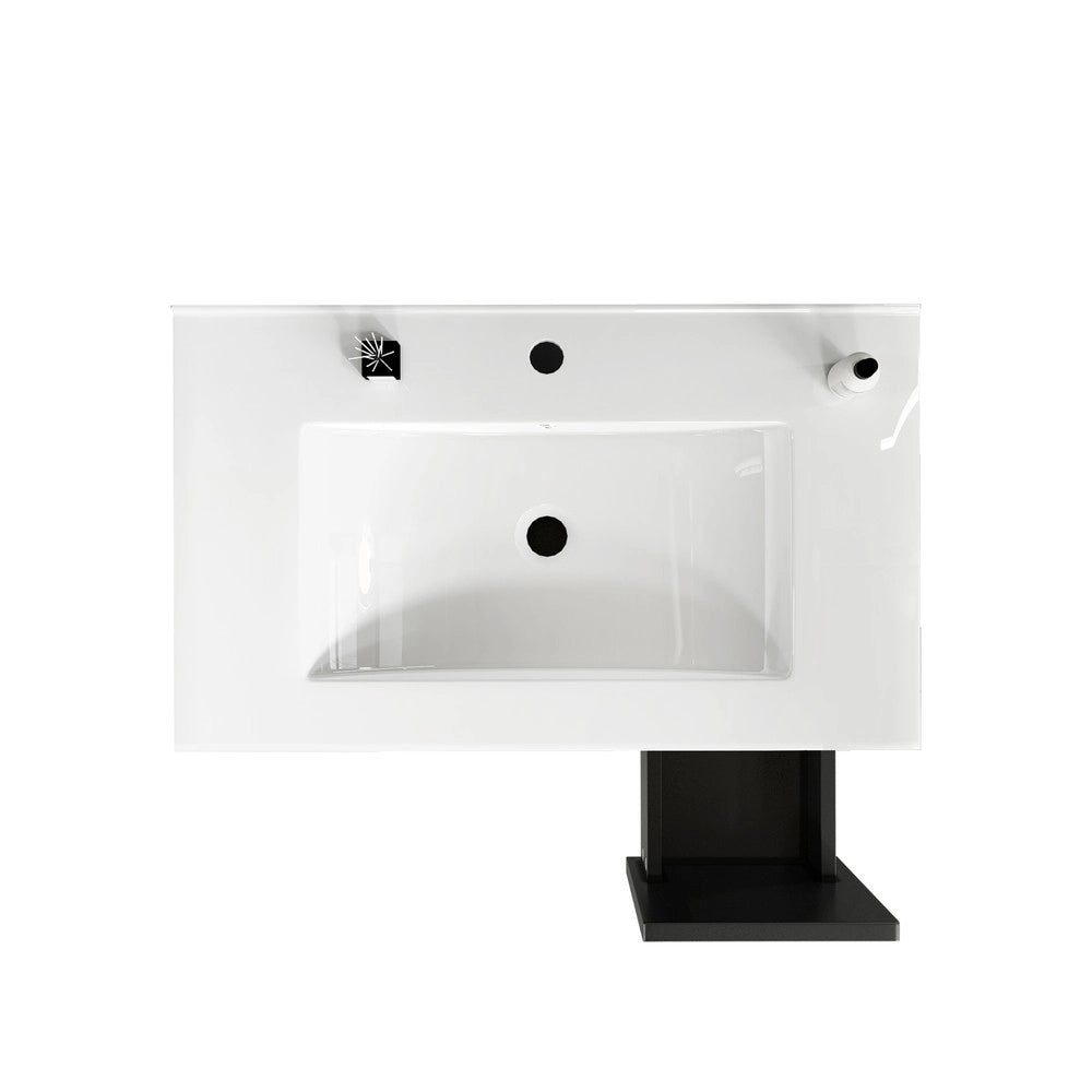 Armadietto Bagno con Cassetti ¨C Xylo ¨C Nero, 75 cm