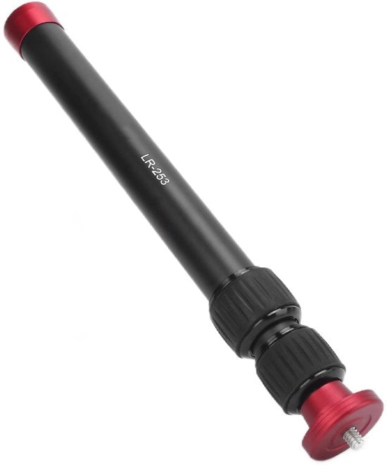 Monopodo in Lega di Alluminio - 3 Sezioni - Peso Massimo 5kg - Altezza di Elevazione 26,5-55,5 cm - Adatto per Fotocamere a Specchio Reflex - Traversa per Fotocamera