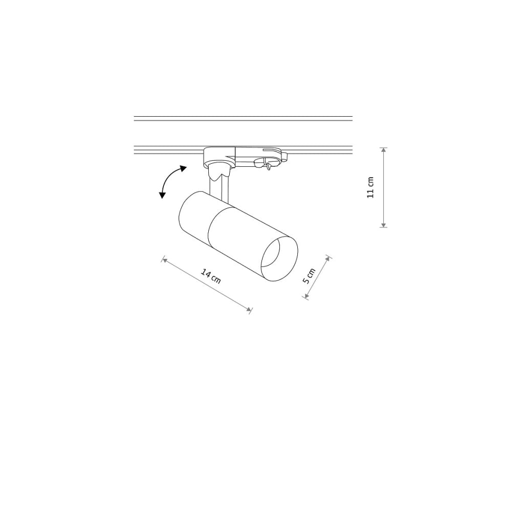 Spot binario 3 circuiti Tinos LED 10W 3000K bianco