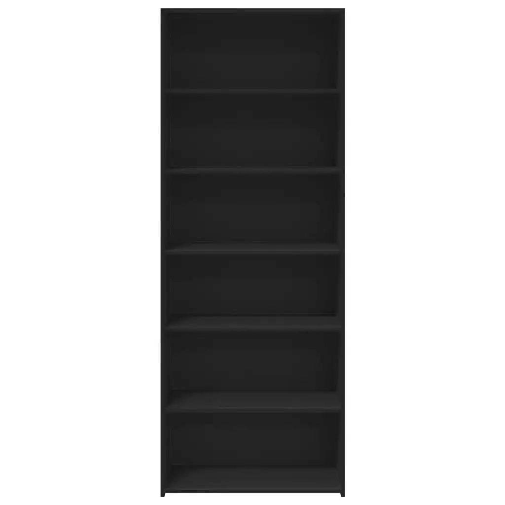 Credenza Nera 70x41x185 cm in Legno Multistrato 3281688