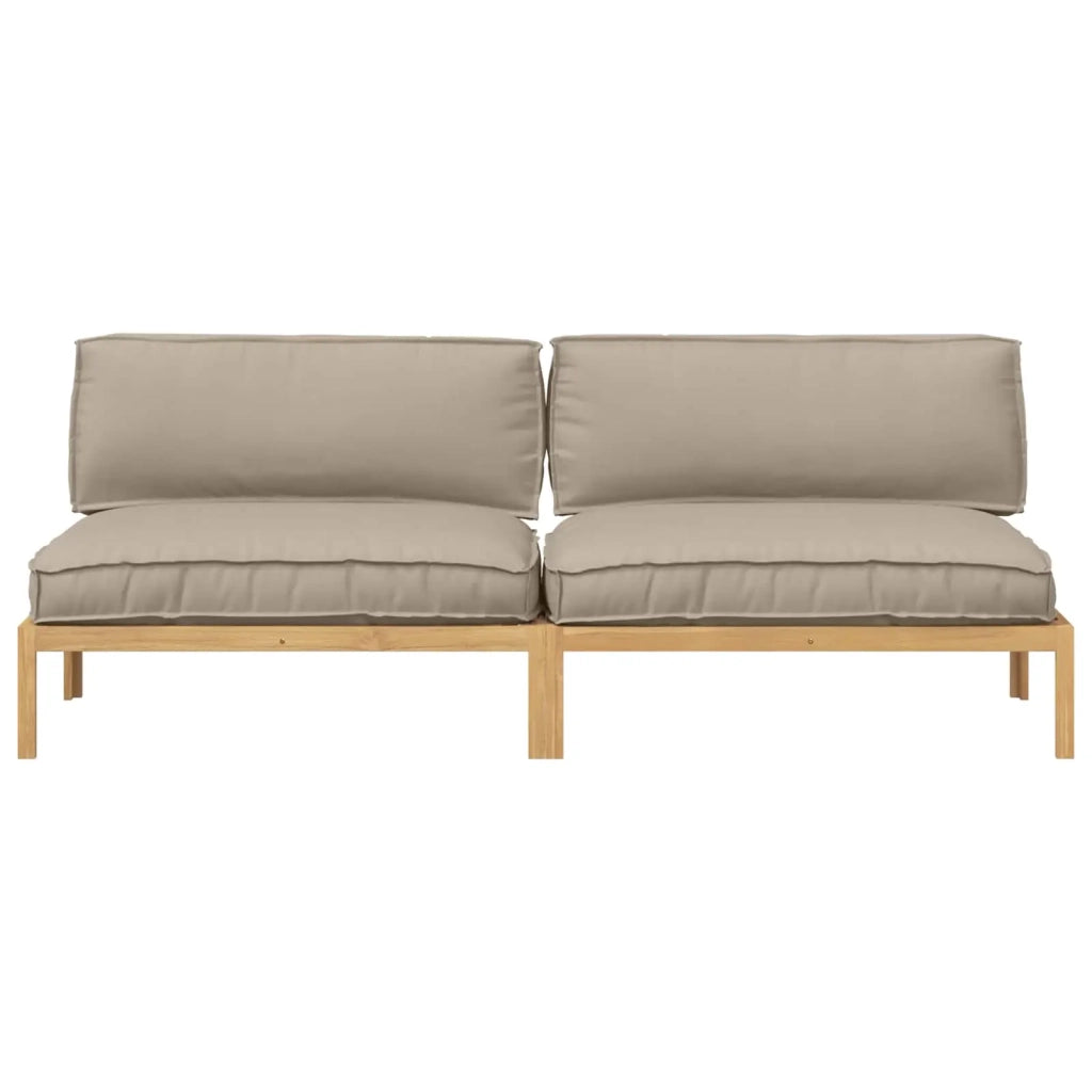 Set di divani con cuscino 2 pcs Talpa Legno di Acacia Massello 3418231