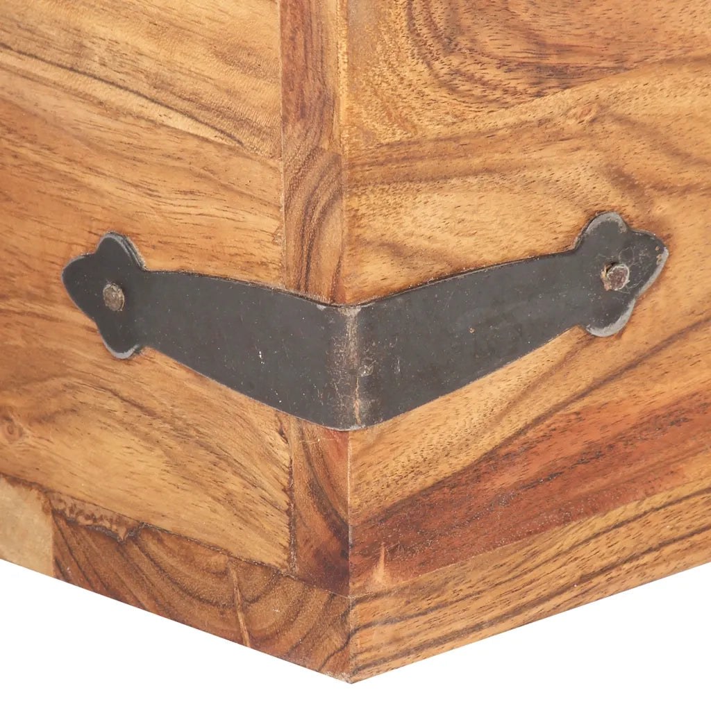 Baule 40x40x40 cm in Legno Massello di Acacia CFW2424309
