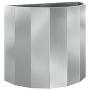 Fioriera | Cassetta per fiori | Vaso Argento 60 x 30 x 50 cm Acciaio zincato