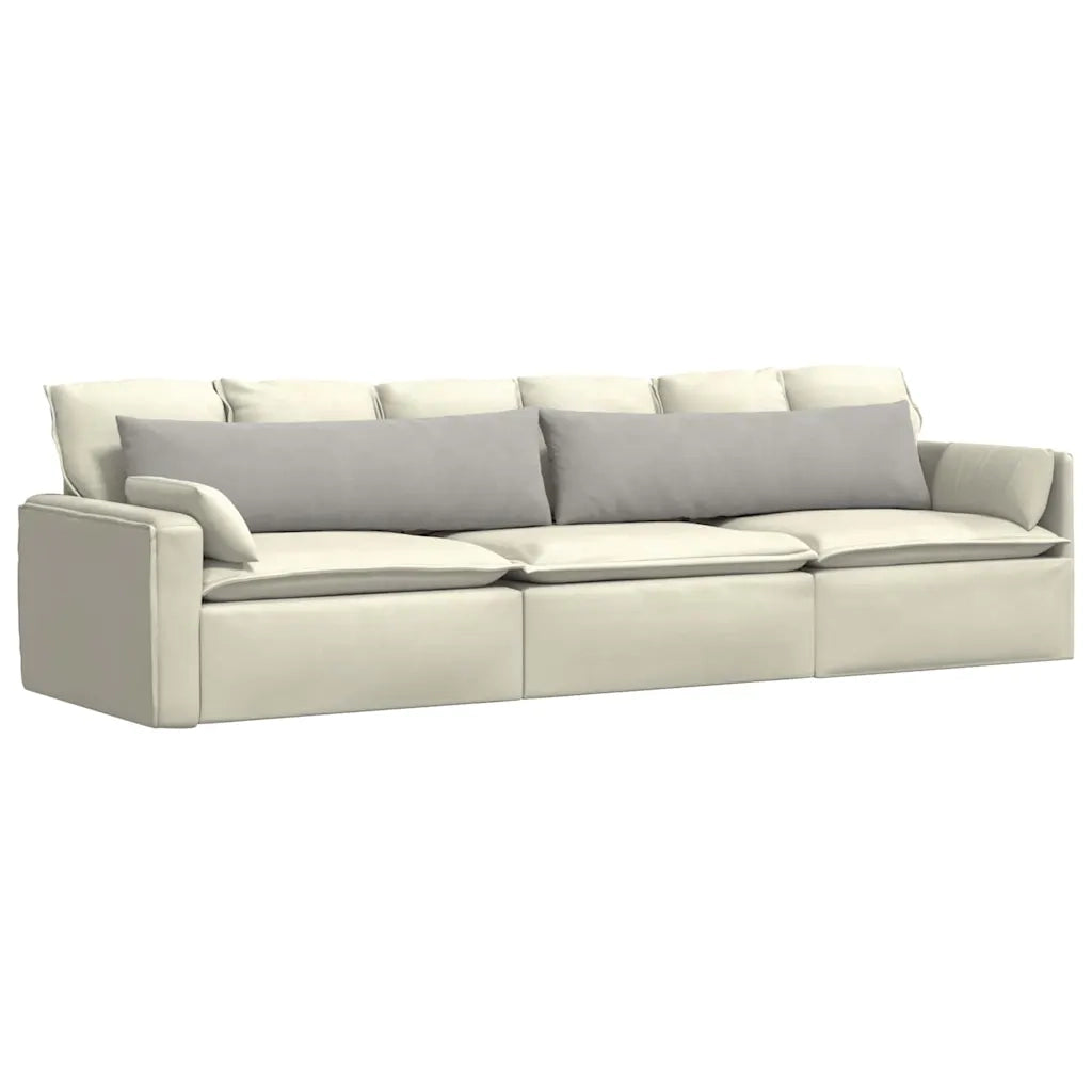 Cuscini da Divano 2 pcs Grigio chiaro 145 x 40 cm Tessuto