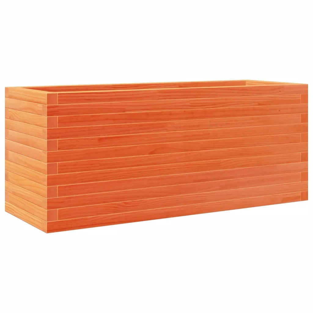 Fioriera Giardino-Vaso da Esterno-Contenitore per Piante 110x40x45,5cm Legno Massello Pino