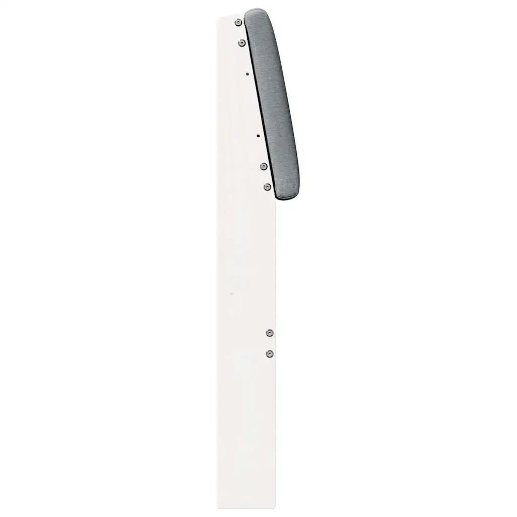 Testiera imbottita Grigio chiaro 120 cm Pino massello 879133