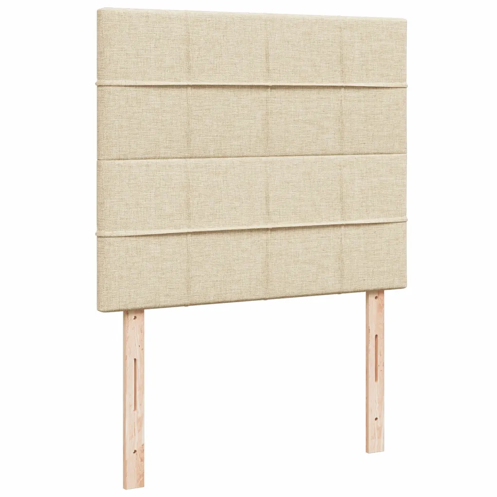 Giroletto a Molle con Materasso Crema 120x200 cm in Tessuto 3291252