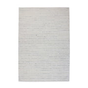 Tappeto Prime 100 in lana e viscosa bianco e grigio