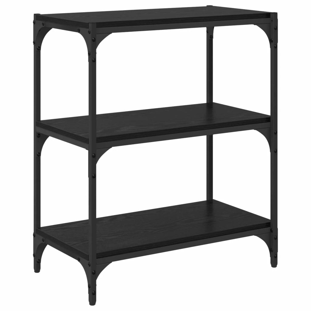 Armadio per Libri Rovere nero 60 x 33 x 70,5 cm 881107