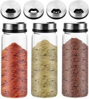 Contenitori di Erbe 300 ml - Contenitori di Erbe in Vetro - Strumento di Struzzo per Erbe - Progettazione Compatta - Per la Cucina - Facile da Pulire - Contenitori di Erbe