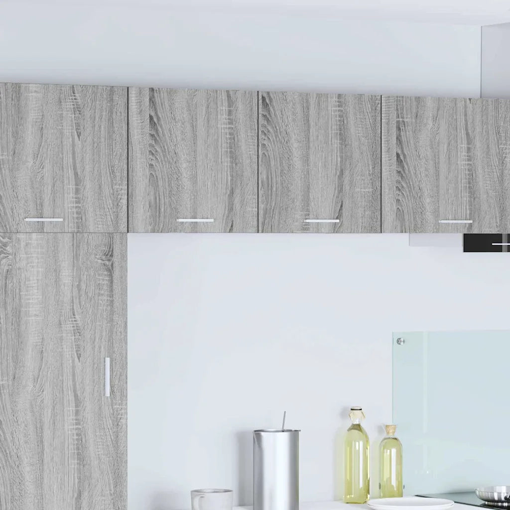 Armadio pensile Grigio Sonoma e Bianco 40 x 31 x 40 cm 884140