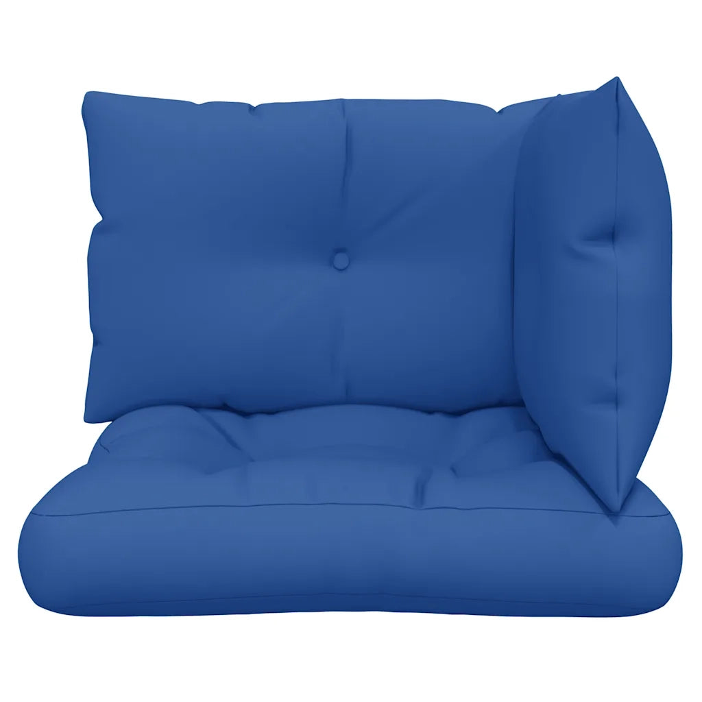 vidaXL Cuscini per Pallet 3 pz Blu Reale in Tessuto