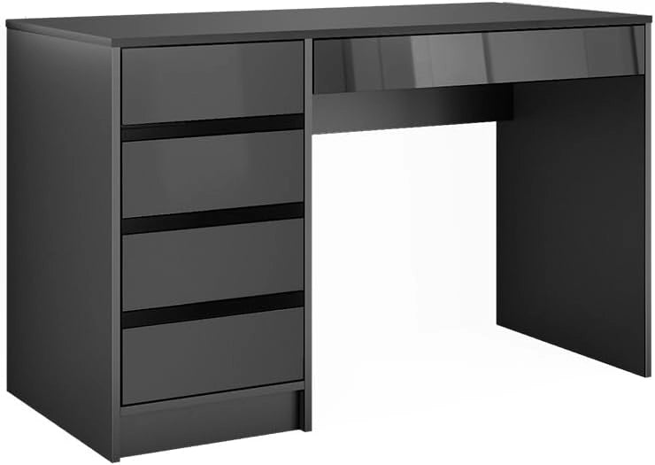 tavolo da toeletta Sherry, Bianco lucido, 120 cm senza specchio