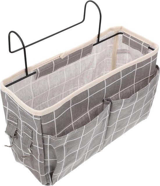 Cestino per decorazione da appendere sul comodino - organizzatore da appendere per tasche - contenitore per lenzuola di letto per letti a castello