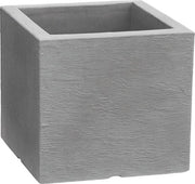Bacino per piante - circa 30 x 30 x 27 cm - plastico - grigio