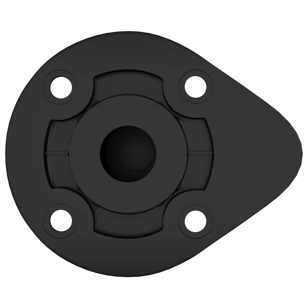 Piedini per mobili Regolabile 2 pcs Nero 46 x 46 x 128 mm PP 864784