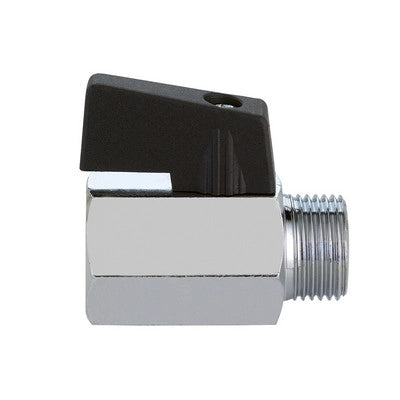 RUBINETTO A SFERA MASCHIO FEMMINA CROMATO- 3/8  DN 8  PN 10- FIV- pezzi 1