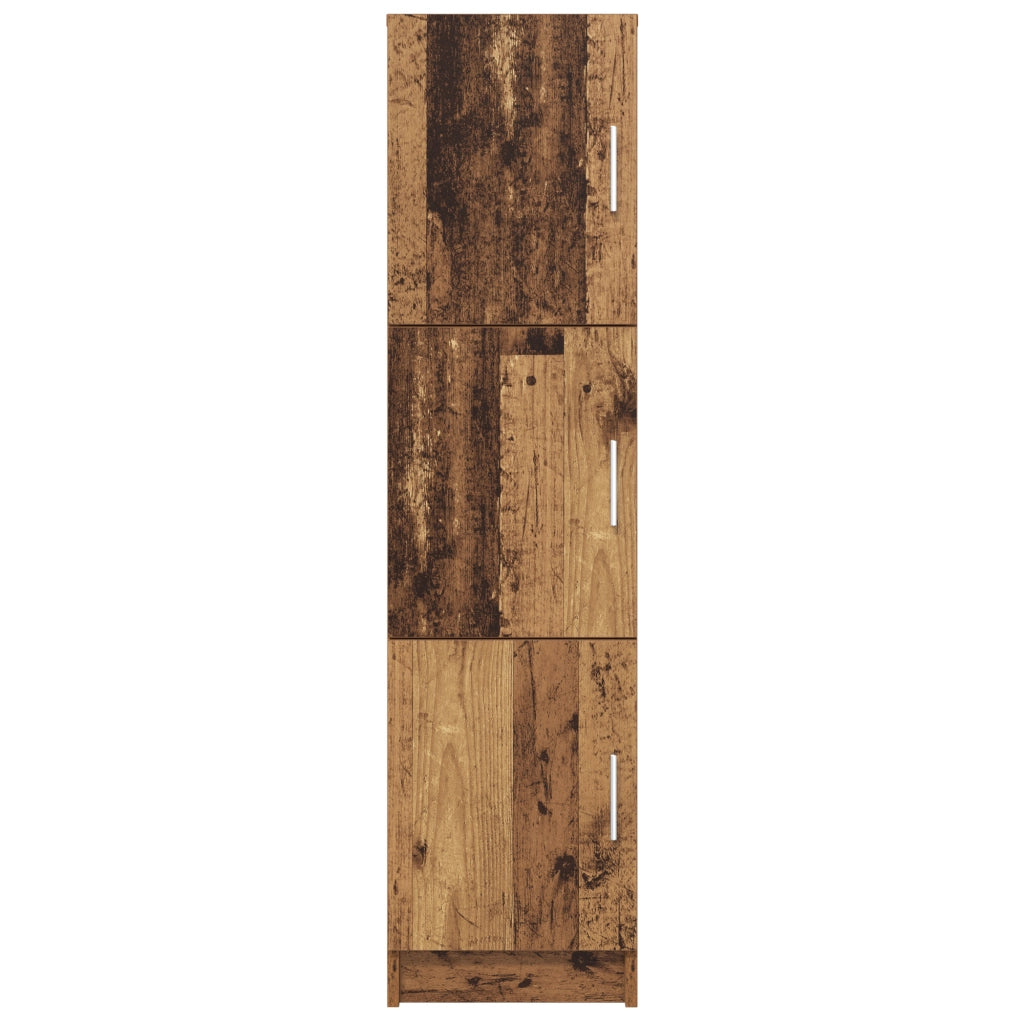 Mobiletto Marrone Legno Vecchio Veneer di Legno Compatto