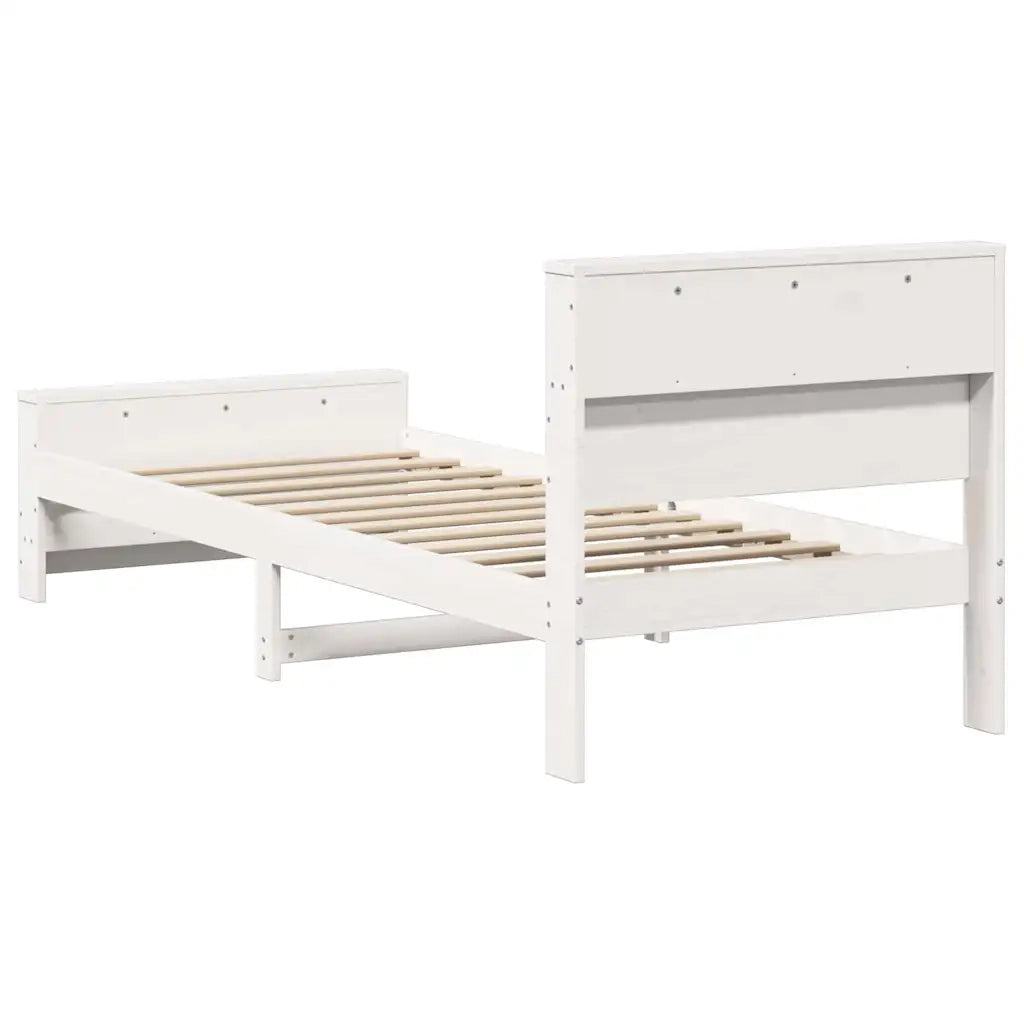 Struttura del letto Bianco 75 x 190 cm Legno multistrato
