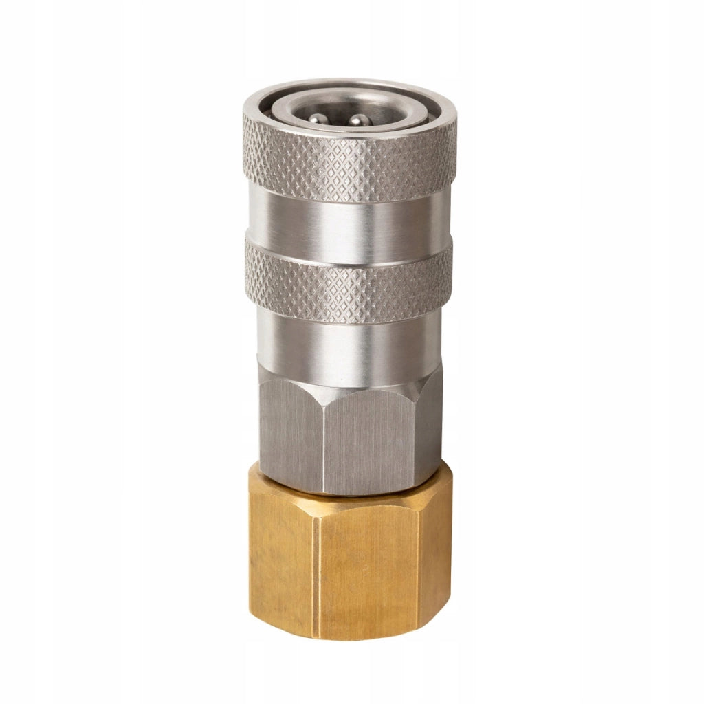 Presa Rapida M18 INOX – Acciaio Inossidabile | 180 Bar | Compatibile con Idropulitrici, Lance, Accessori Alta Pressione