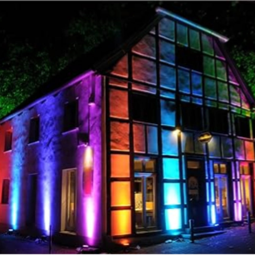 Proiettore led rgb light con telecomando potenza 50 watt colore nero ip65