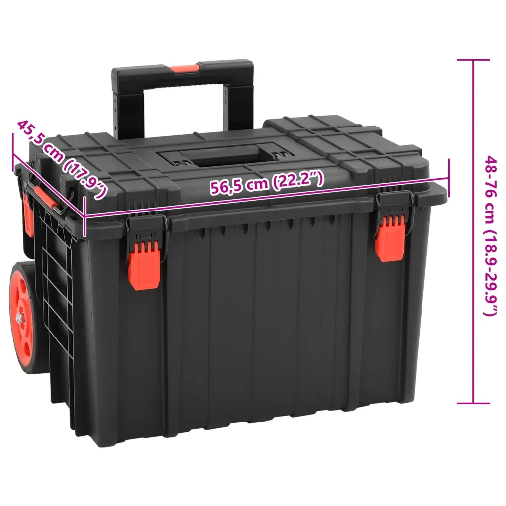 Valigetta da Volo Portatile Nera 56,5x45,5x48 cm in PP CFW2658627