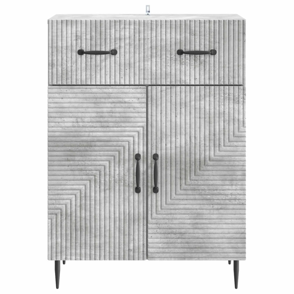Credenza con cassetto Grigio Cemento 66 x 34,5 x 89,5 cm 894868