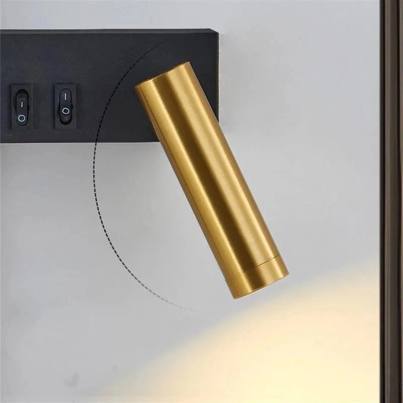 Lampada Da Parete App1439-w Right Black Gold