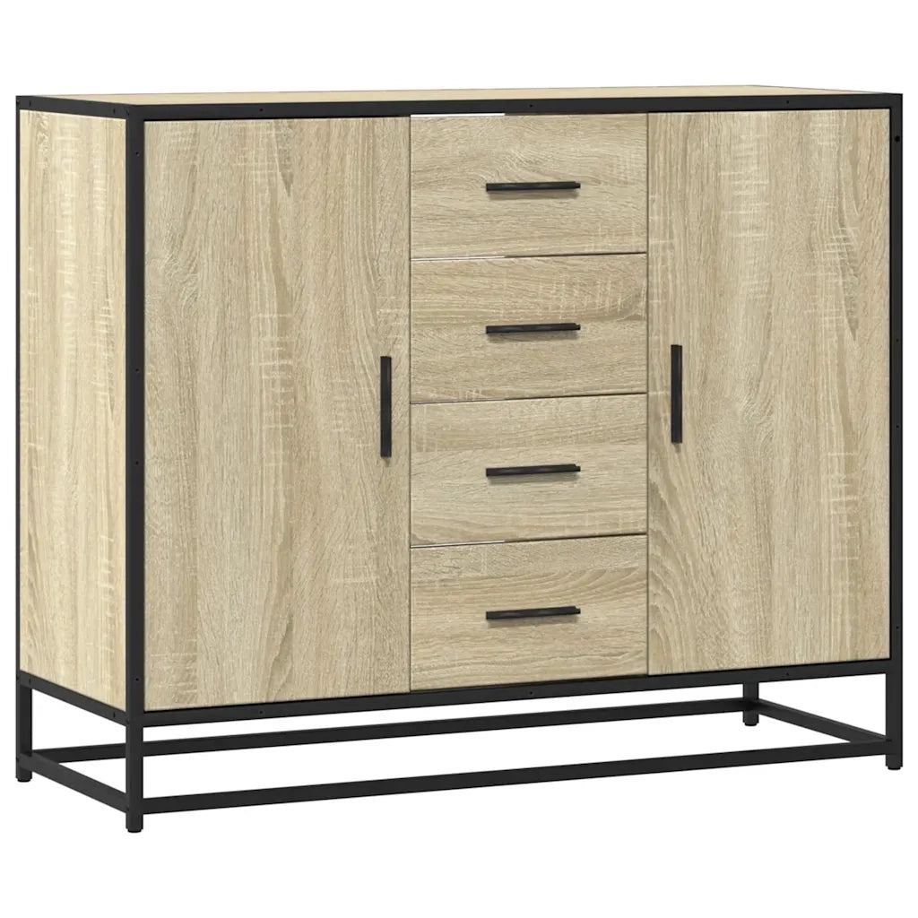 Credenza Rovere Sonoma 92x35x76 cm in Legno Multistrato 3300826