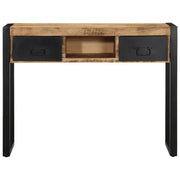 Tavolo Consolle | Tavolo d'Ingresso 100x35x75 cm in Legno Massello di Mango Grezzo