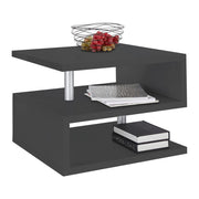 Tavolino da caffè doppio ripiano 55x55x41,5cm - ASTRA