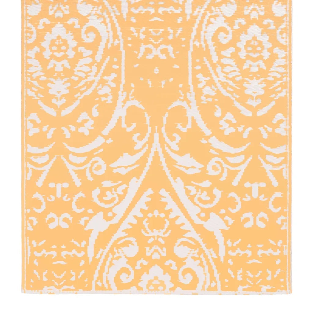 Tappeto da Esterni ARAKIL Arancione e Bianco 120x180 cm in PP 310461