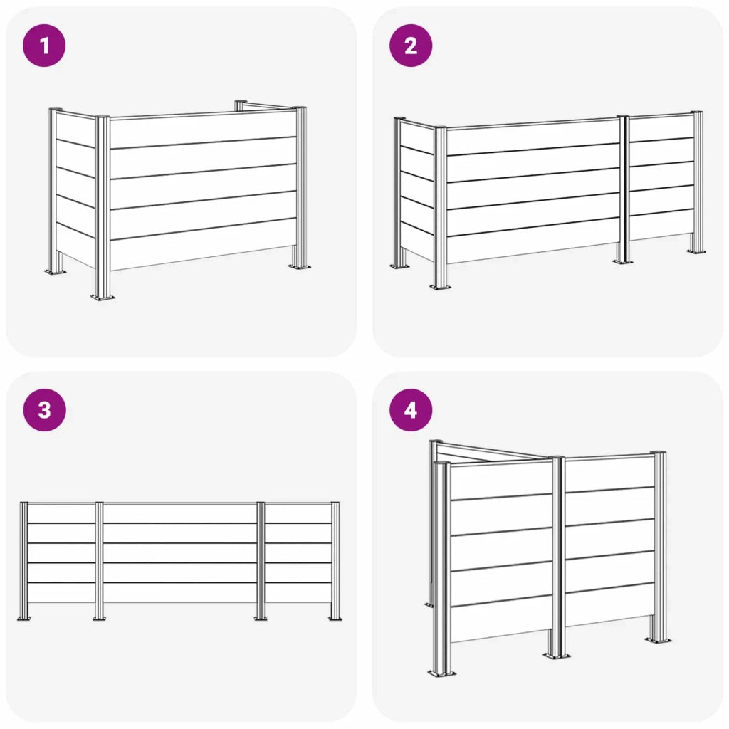 Recinzione Contenitore per Rifiuti Marrone 161 x 85 x 115 cm 3429264