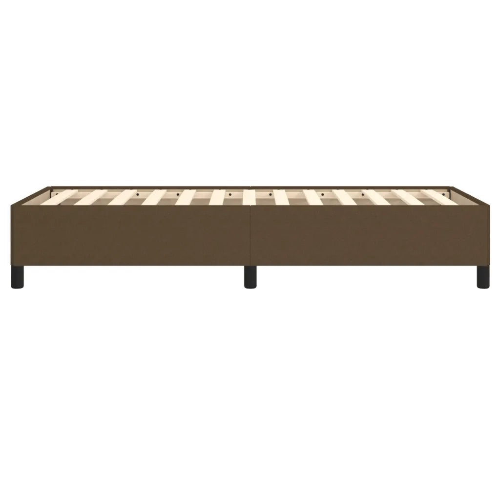 Letto singolo | Letto per adulti | Giroletto senza Materasso Marrone Scuro 90x190 cm Tessuto