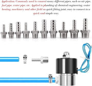 Connettori in acciaio inossidabile per tubi - adattatore di tubo - connettore BSP - 1/2 x 19 mm.