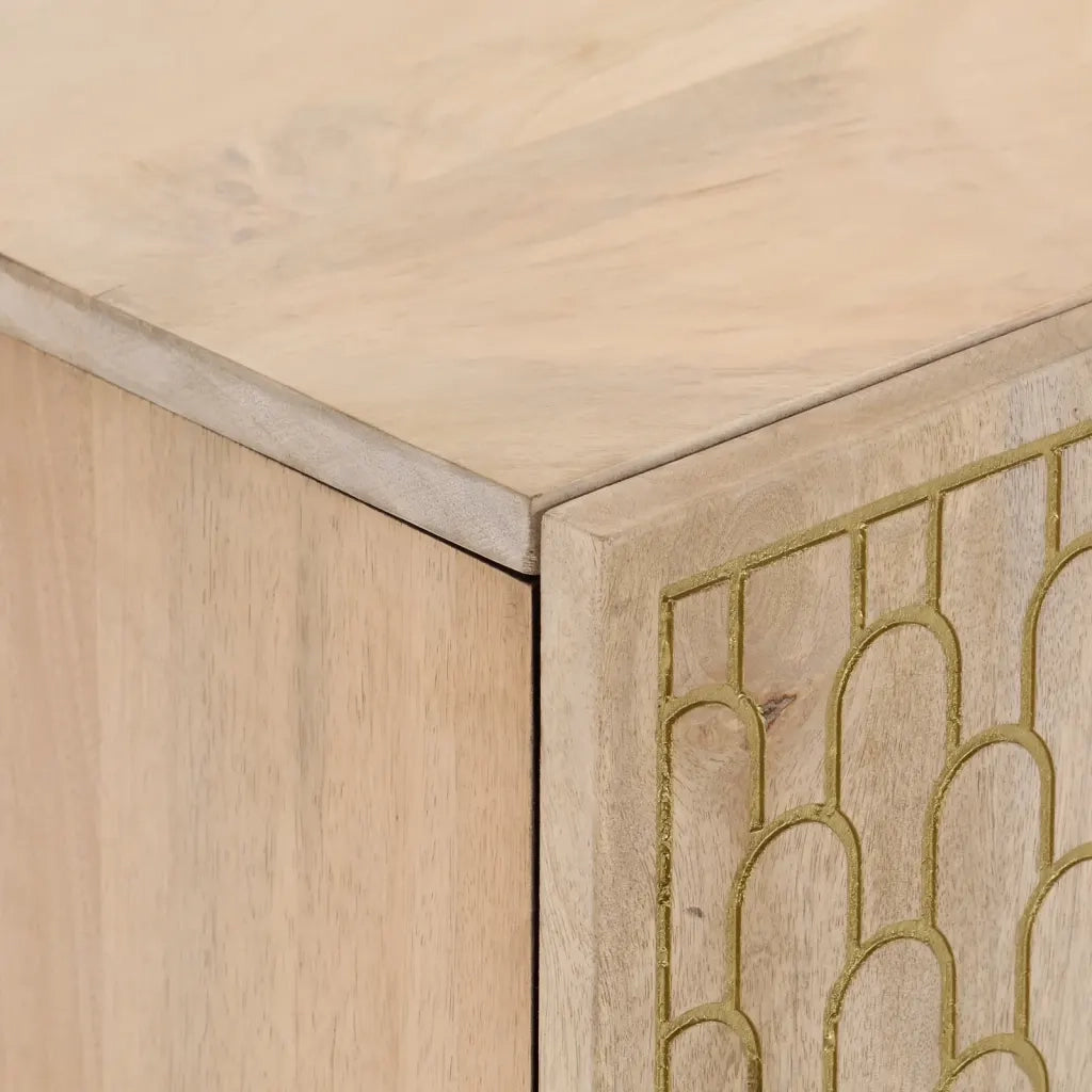 Mobile Porta TV 80x31x46 cm in Legno Massello di Mango 358263