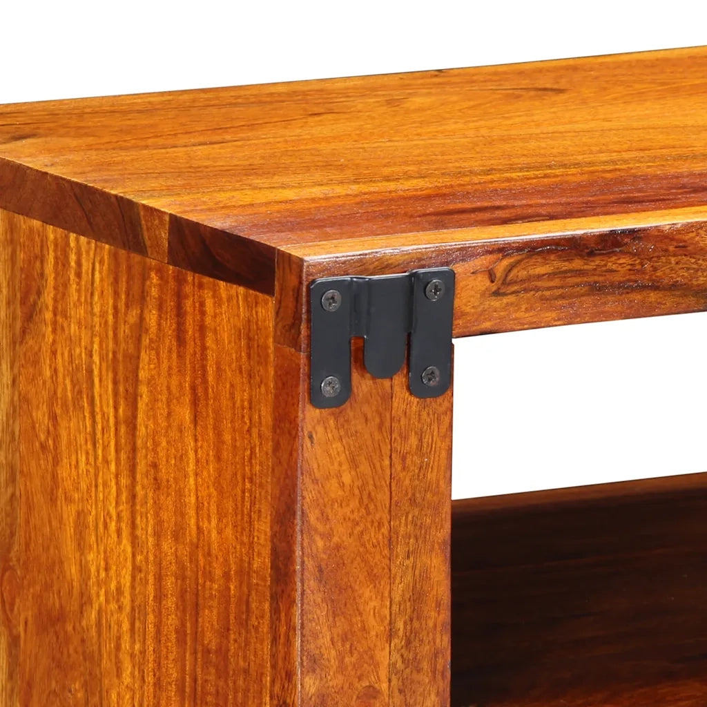 Mobile TV a Parete Multicolore 90x30x30 Legno Massello Acacia 4016504